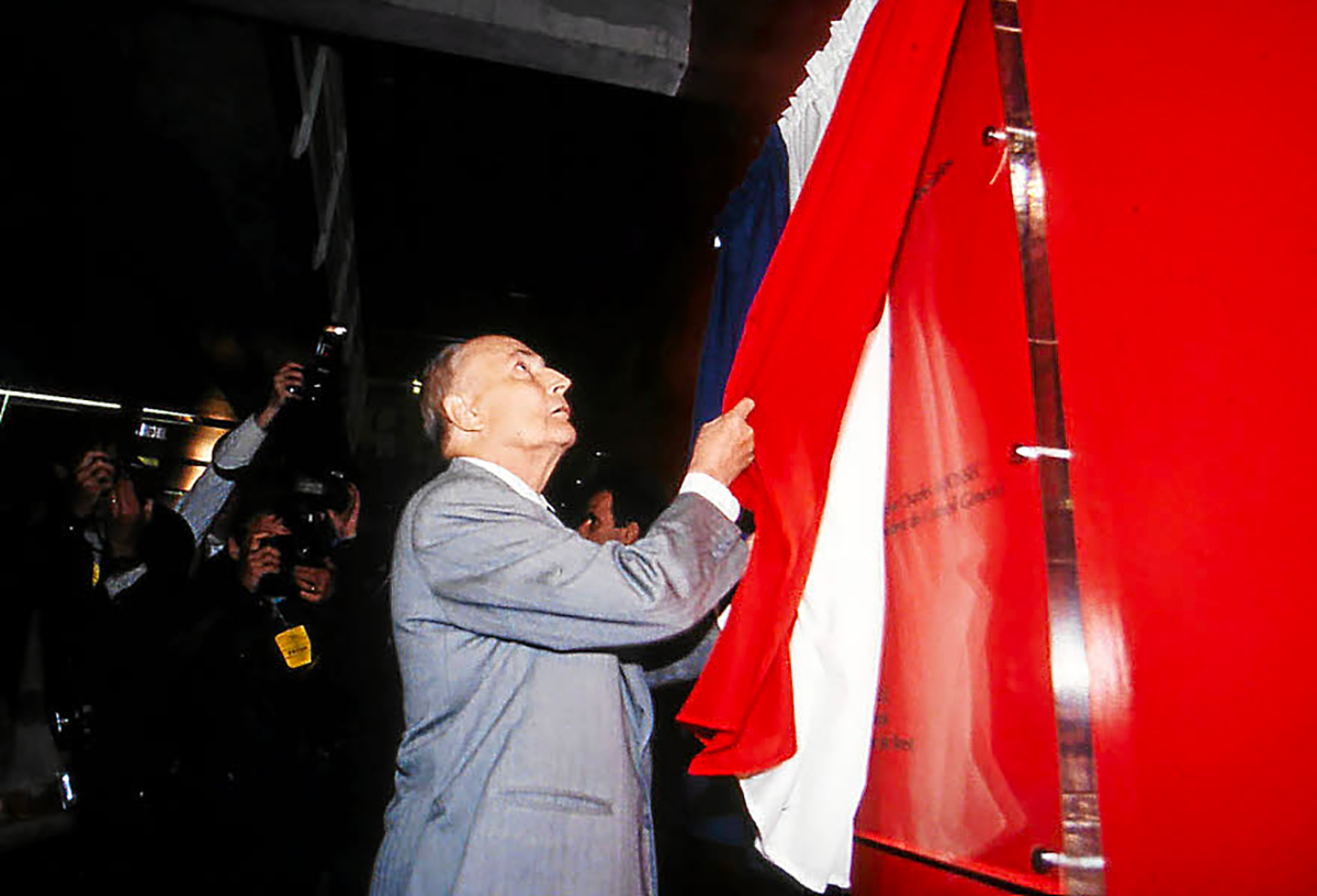 inauguration de la faculté Victor Ségalen par François Mitterand