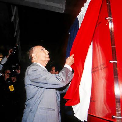 inauguration de la faculté Victor Ségalen par François Mitterand