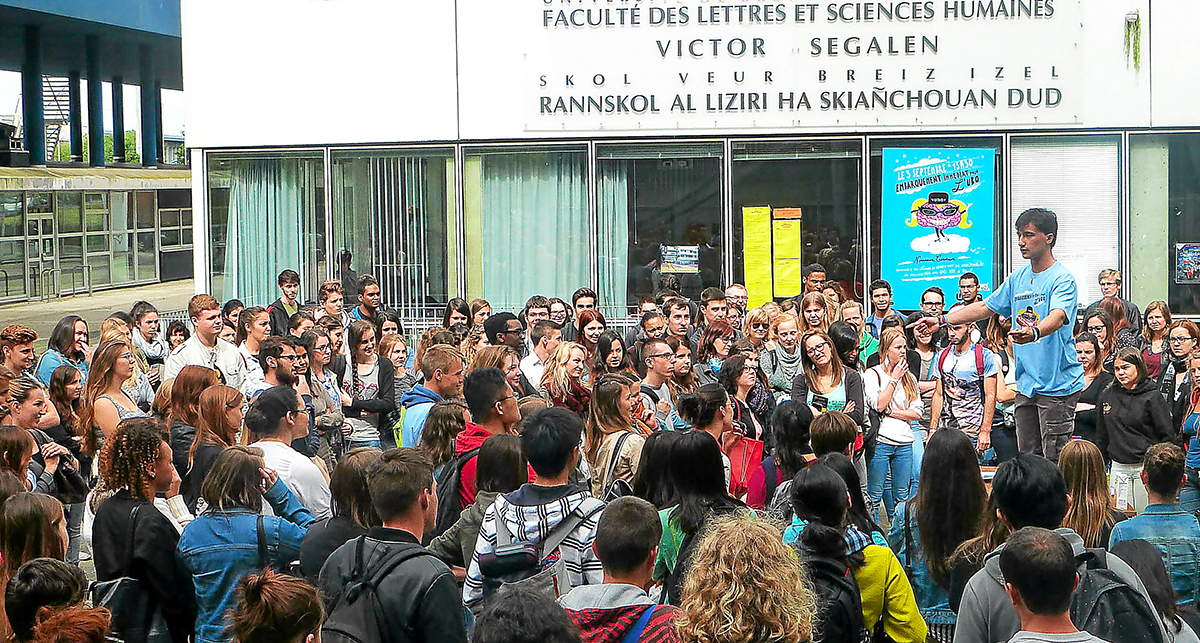 jour de rentrée à la faculté Victor Segalen