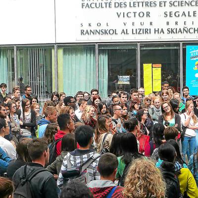 jour de rentrée à la faculté Victor Segalen