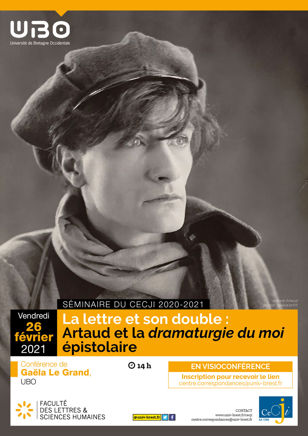 La lettre et son double : Artaud et la dramaturgie du moi épistolaire