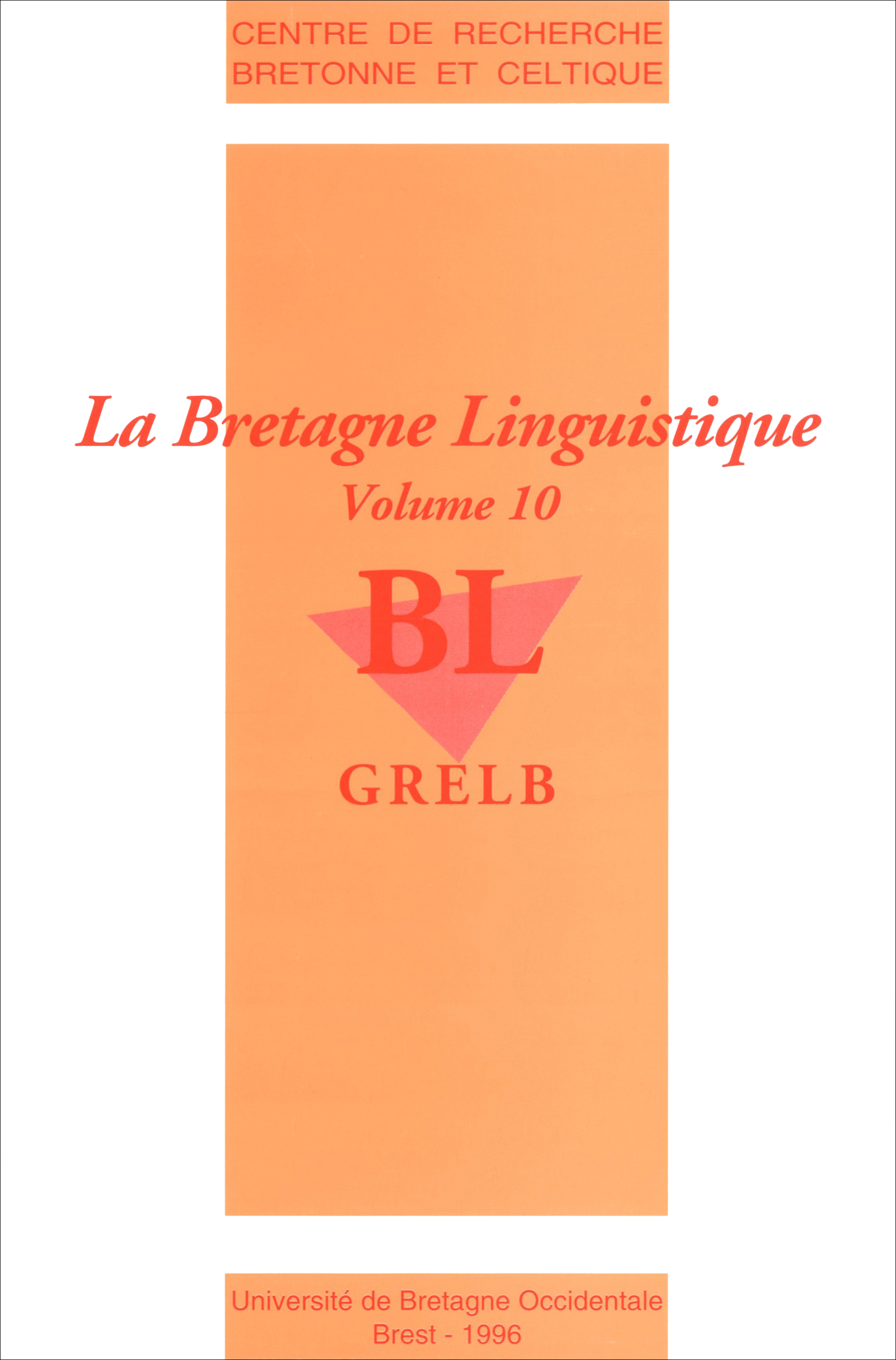 La Bretagne linguistique n° 10