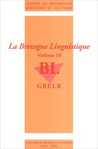 La Bretagne linguistique n° 10