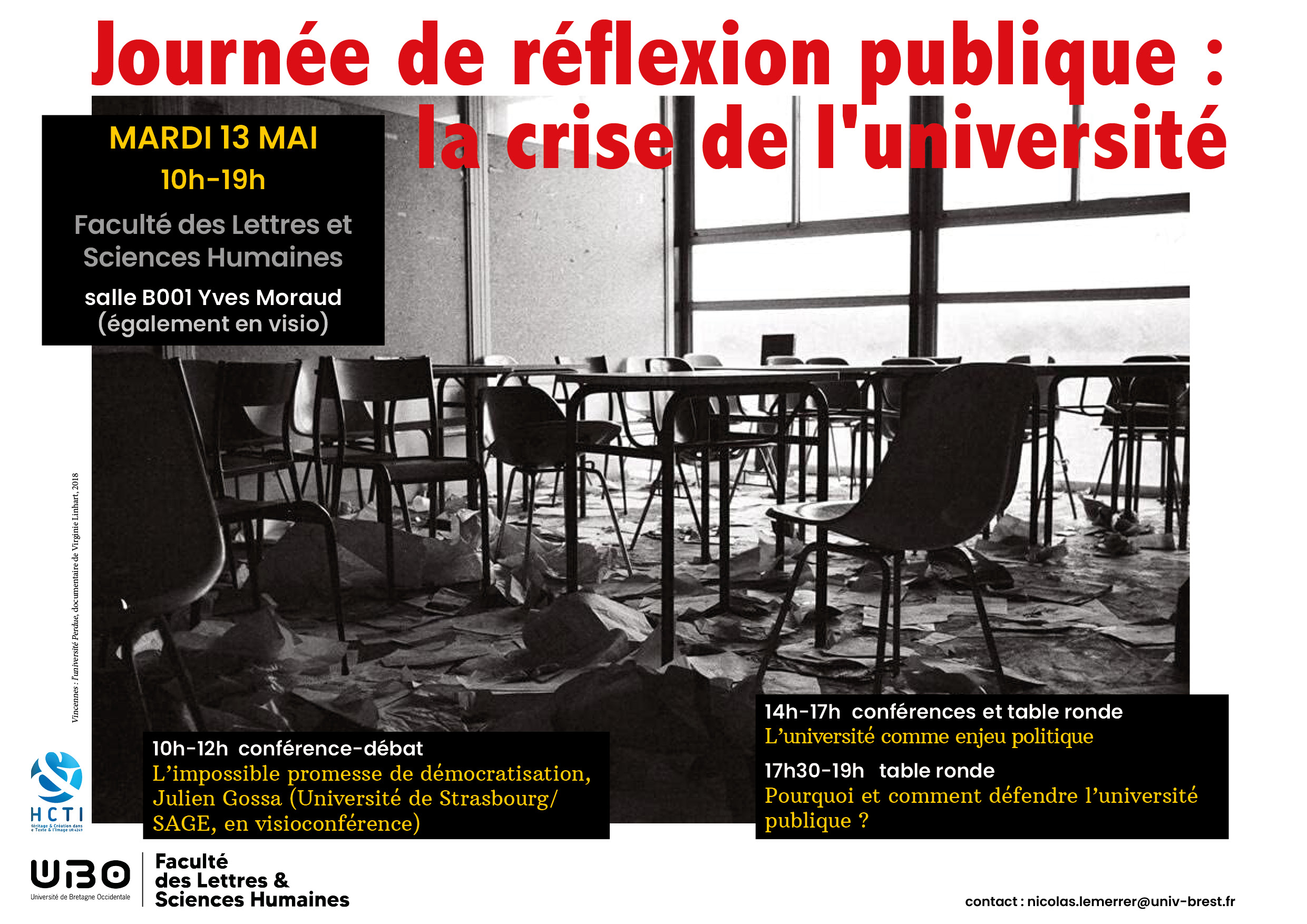 Journée de réflexion sur la crise de l'université