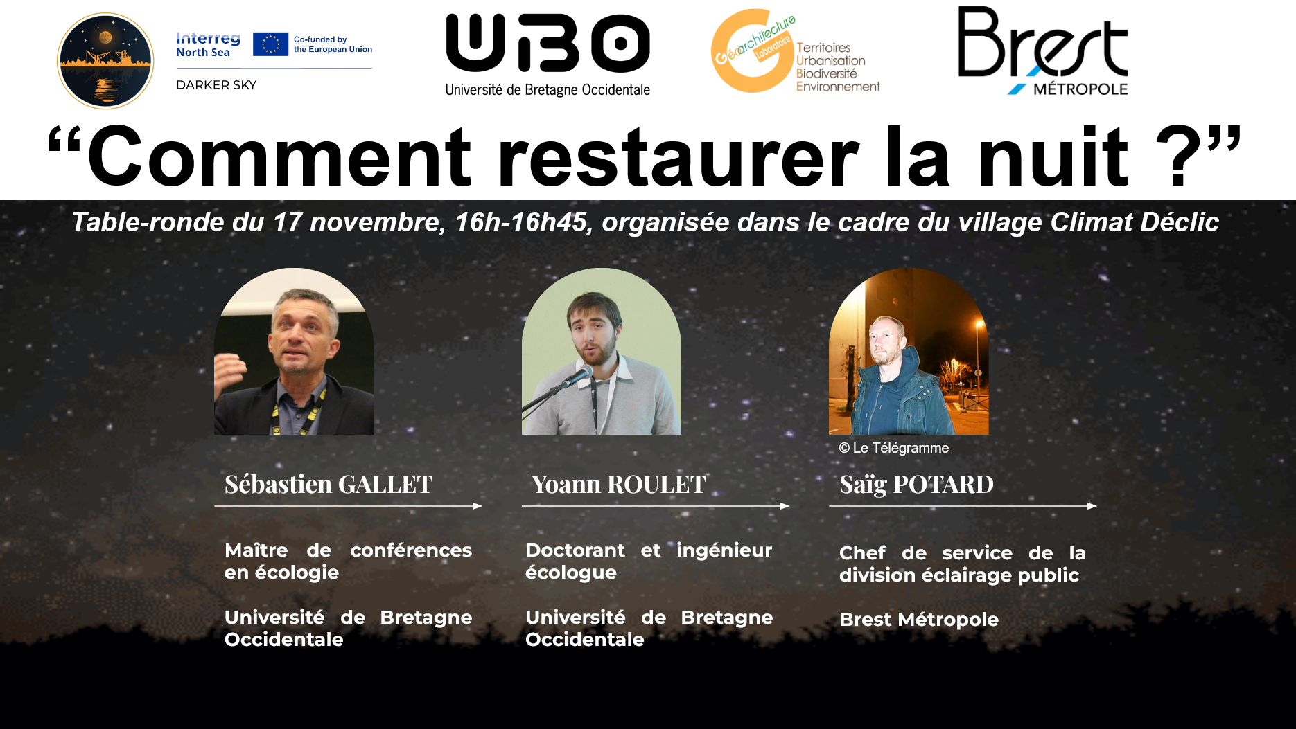 Table-ronde "Comment restaurer la nuit ?"