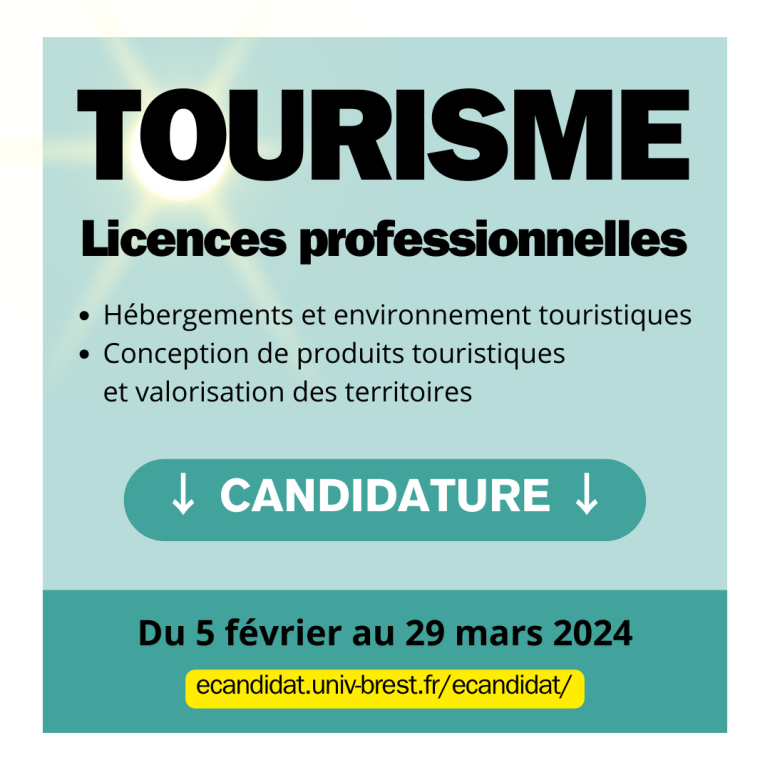 Candidature LP Tourisme