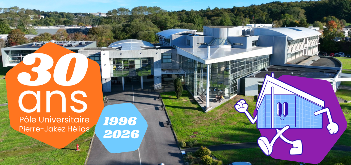 Vue aérienne du pôle - Mascotte - 30 ans du pôle - 1996-2026