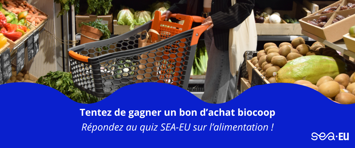 Bon d'achat biocoop avec le quiz sea-eu