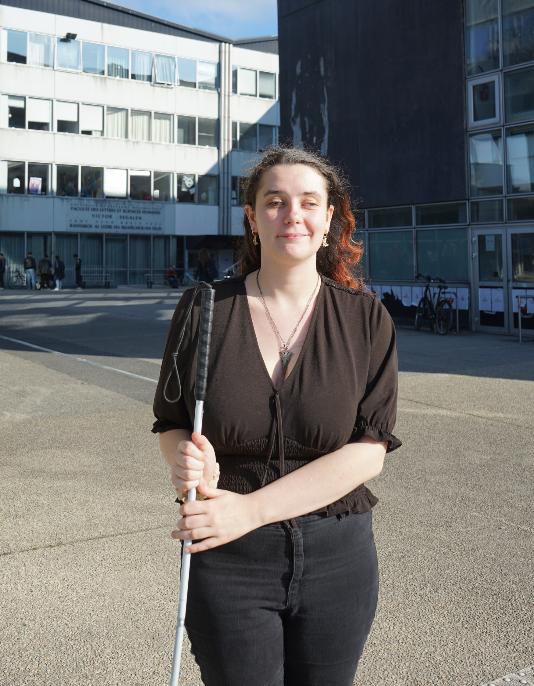 Portrait d'Océane Bonnet, étudiante à la faculté des Lettres et Sciences humaines de l'UBO.