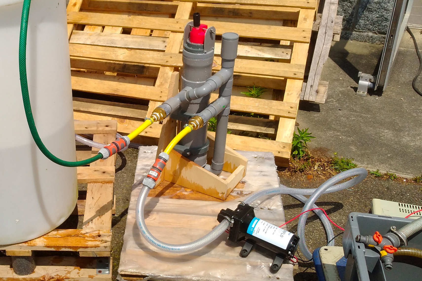 photo du débulleur pour séparer les bulles de l'eau de mer