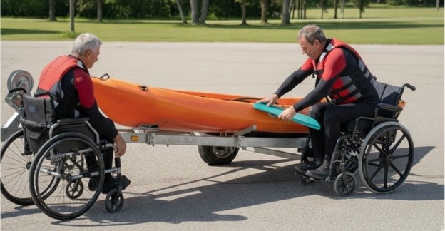 kayak sur remorque